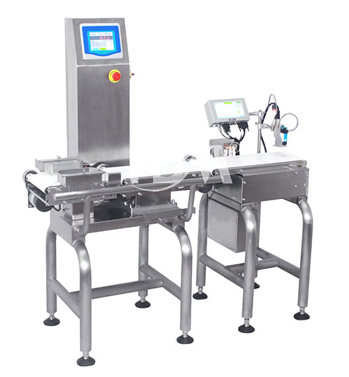Check Weigher With Ink-jet Printer